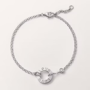 LOVE bracelet, on chain, 2 diamonds